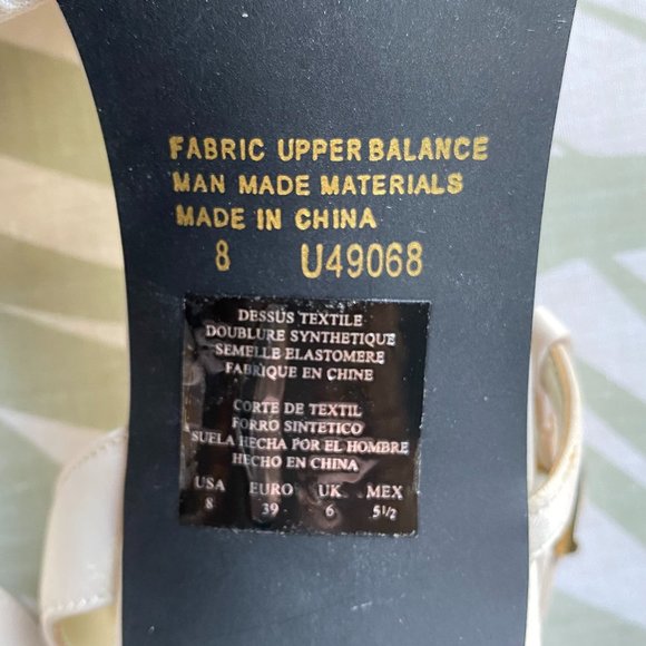 Bone Color Strappy Heels - Picture 7 of 10